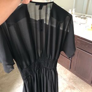 Black shear cover up / dress
